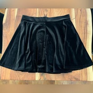 Velvet Mini Skirt
